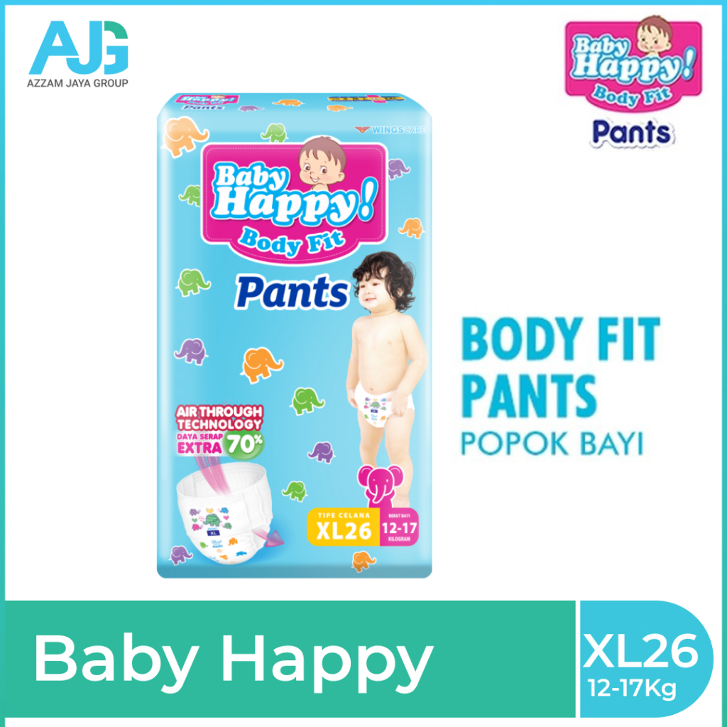 Baby Happy Popok Bayi Body Fit Pants M32/ L20 / L28 / XL26