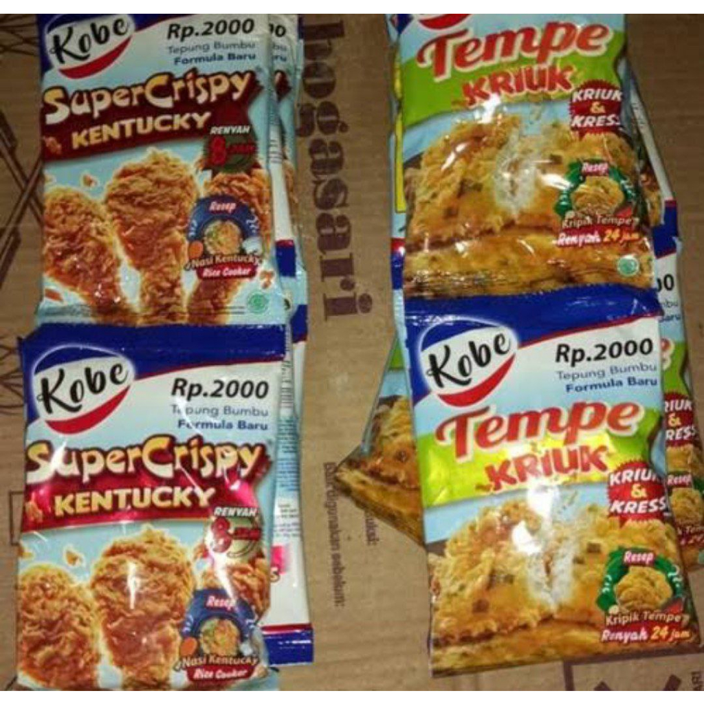 

KOBE TEPUNG BUMBU 70 GRAM RENCENG ISI 10 ALL VARIAN