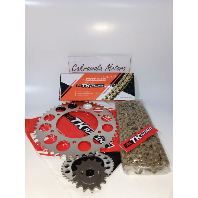 GEAR SET TK 520 CRF 150 & RANTAI TK HS