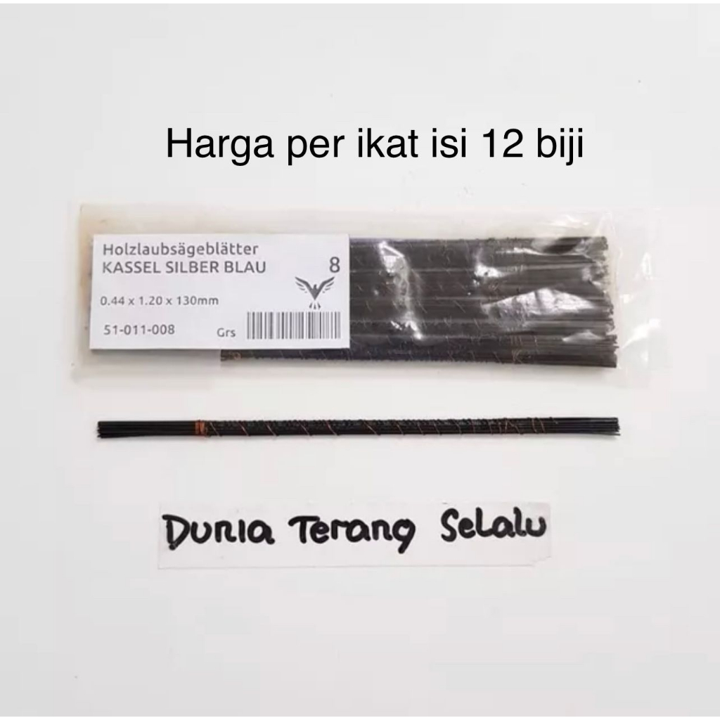 Mata Graji Triplek KASSEL Silber Double Teeth Biru Germany no 0 1 2 3 4 5 6 no 7 8 9 no 10 11 12 - M