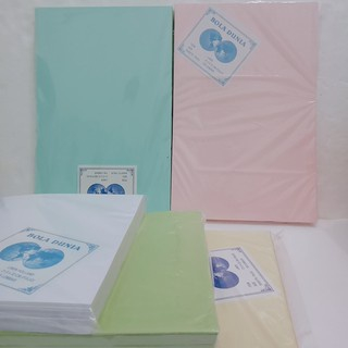 

Kertas karton linen folio warna (isi 100 lembar)