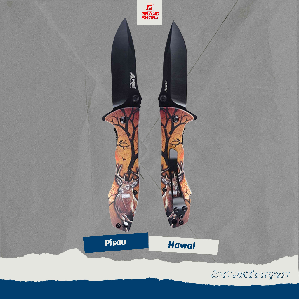 Knife / Pisau Lipat Hawaii Arei Outdoorgear
