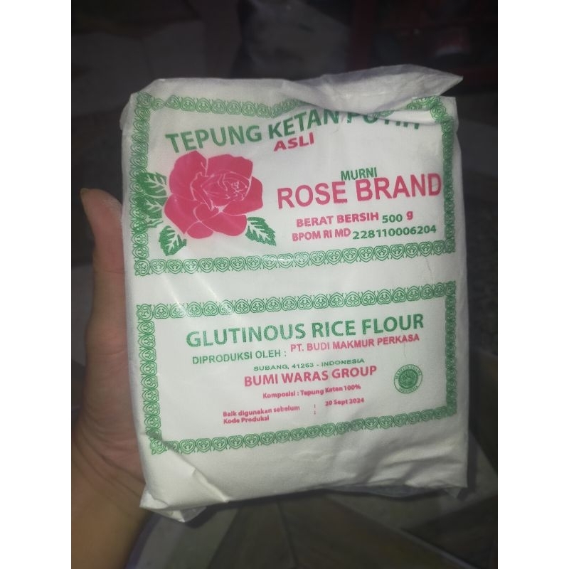 

Tepung Ketan Putih ROSE BRAND Kemasan 500 Gram