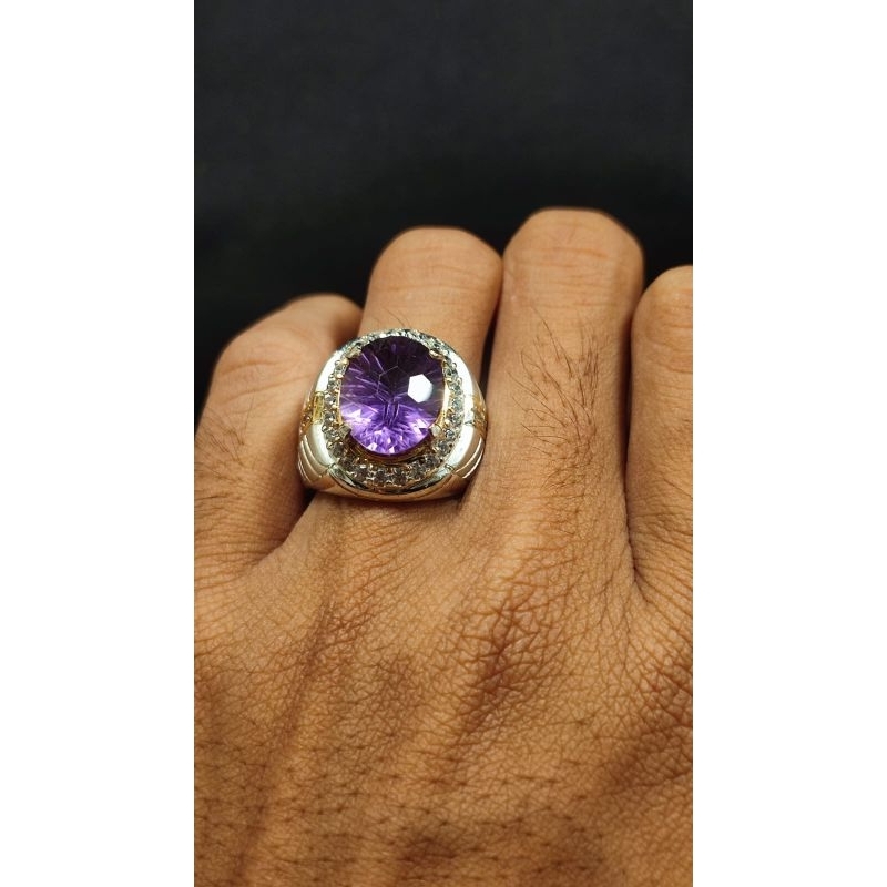 BATU KECUBUNG AMETHYST QUARTZ ASLI NATURAL BERSERTIFIKAT TOP QUALITY SIAP PAKAI