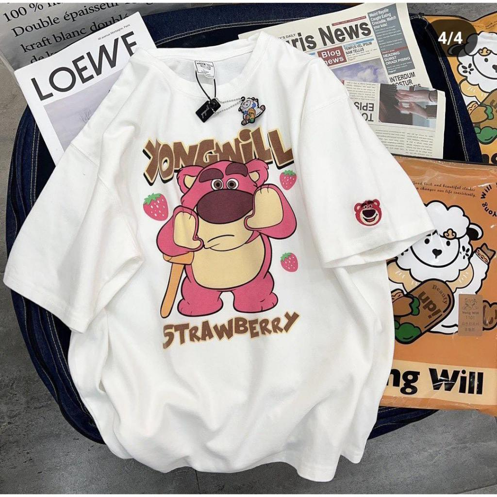 T-SHIRT YOUNG WILL BEAR LOTSO STRAWBERRY V1