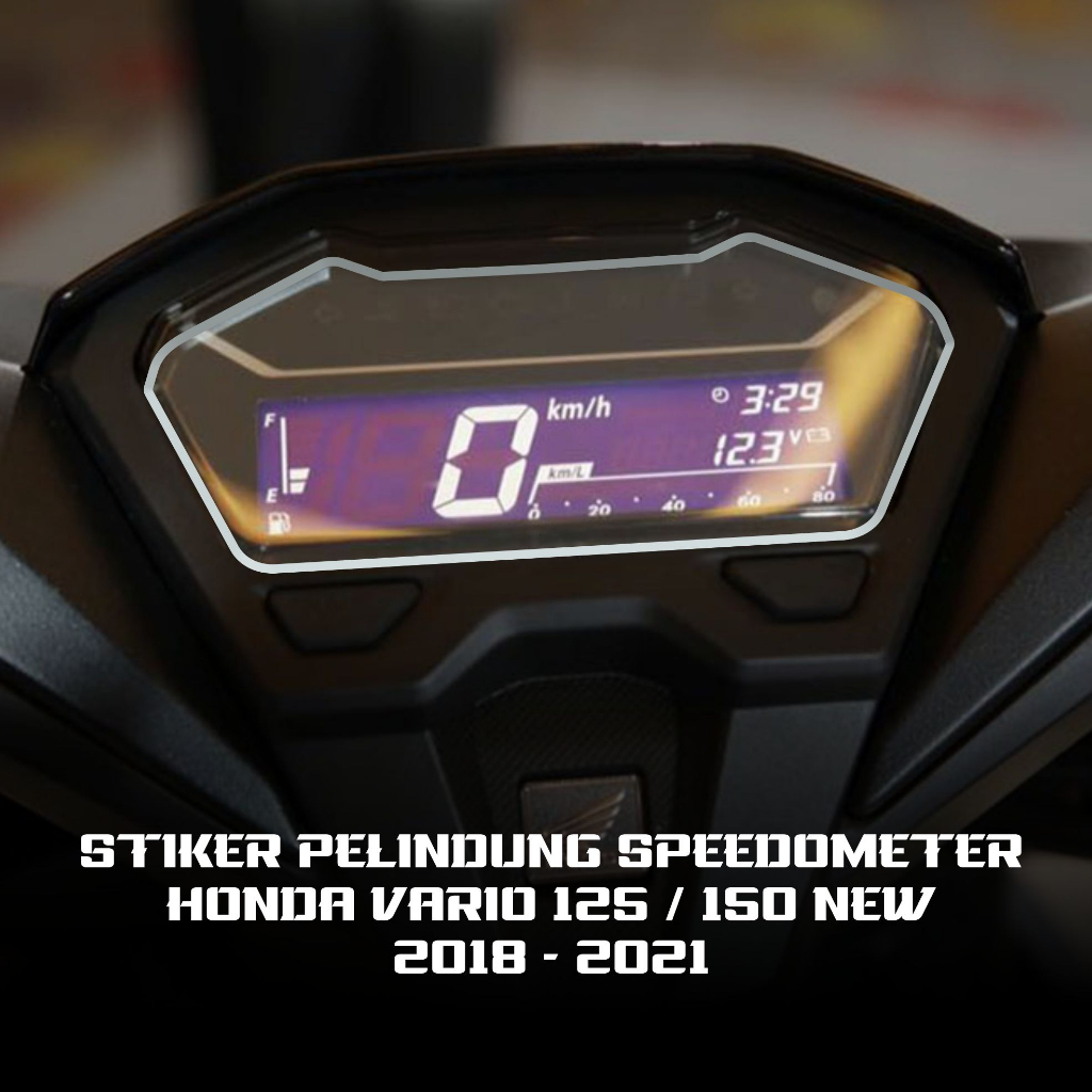 Stiker Pelindung Speedometer Honda Vario 125 150 New Variasi Emblem Anti Gores Tebal Timbul / Tipis 
