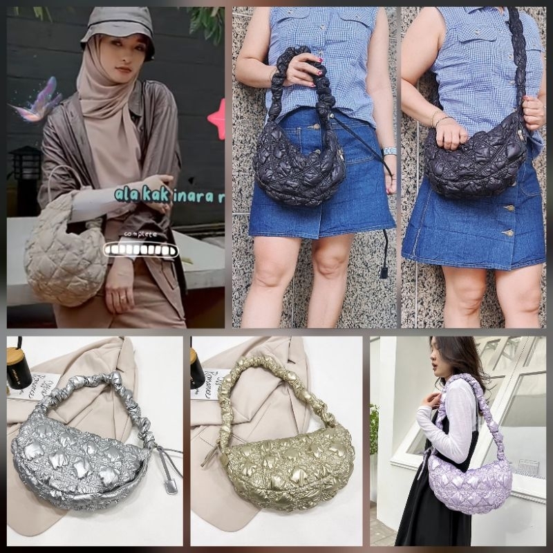 Tas selempang Car-Lyn Puffy Dumpling TAG LUAR DALAM Premium