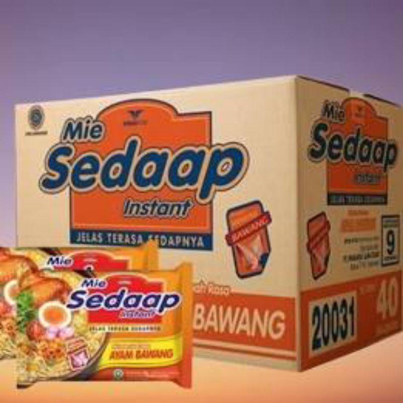 

Mie Sedaap Ayam Bawang 70 gr 1 Dus Isi 40 Pcs