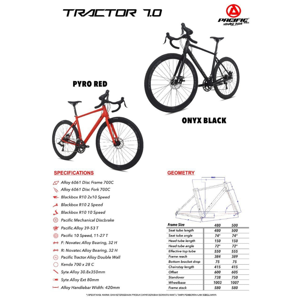Roadbike Pacific Tractor 7.0 27.5 inch - EXTRA BONUS