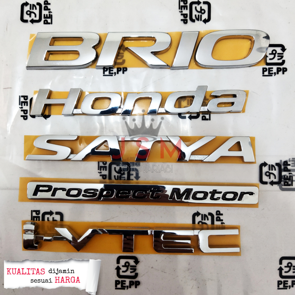 Embem BRIO Original Honda Brio/ Emblem Bagasi Honda Brio/ Emblem Honda Brio Complite