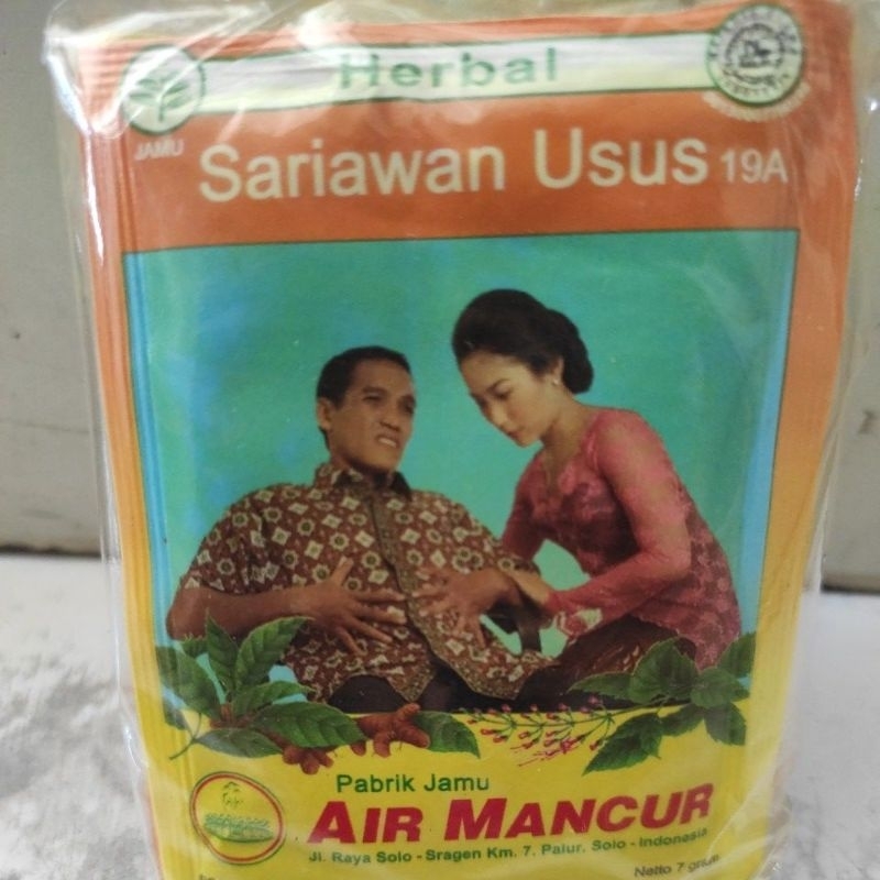 Air Mancur Jamu Sariawan Usus/19a sachet.