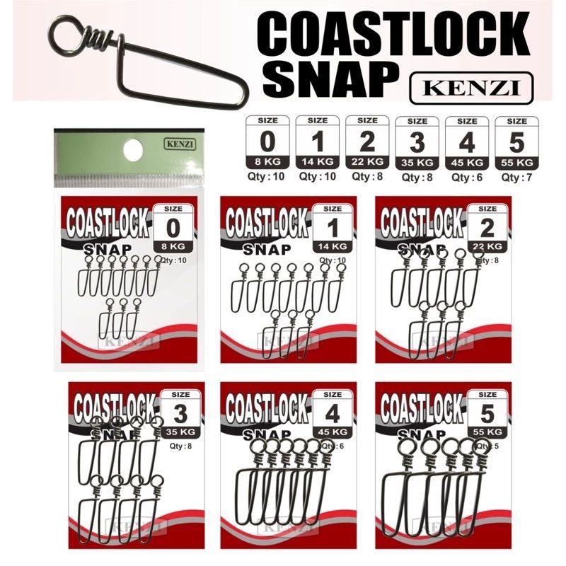 Snap kenzi coastlock. snap pancing. kenzi snap. peninti pancing casting