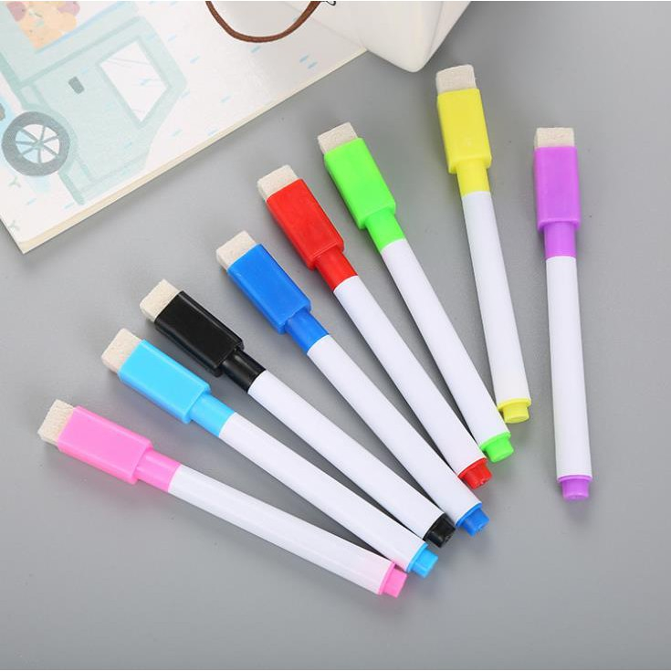 TOKOJUJUR 8Pcs Spidol Warna Warni Bisa Dihapus Wipe Clean Whiteboard Activity Book Anak Sekolah