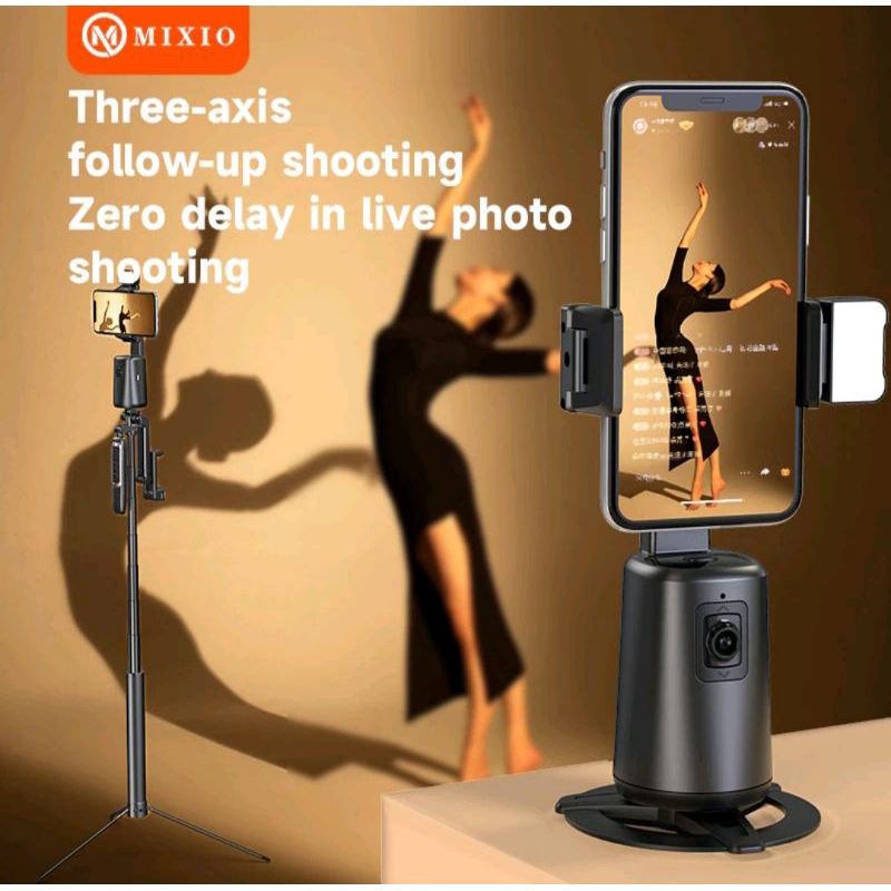 MIXIO A200 Auto Face Tracking Gimbal Handphone Stabilizer 360°