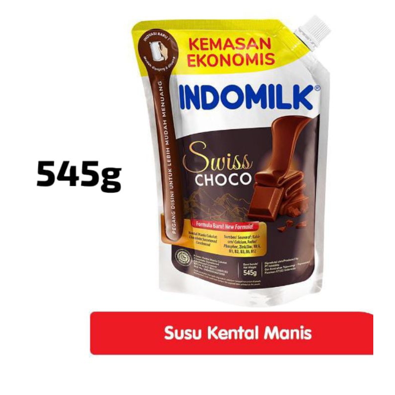 

Indomilk Krimer Kental manis Swiss choco pouch 545g