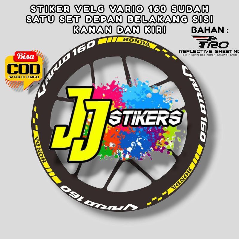 stiker velg sticker list velg vario 160