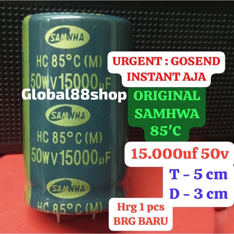 ELCO ECO EKO 15000uf/50v 15000uf 50v 15000 50 SAMHWA ORI