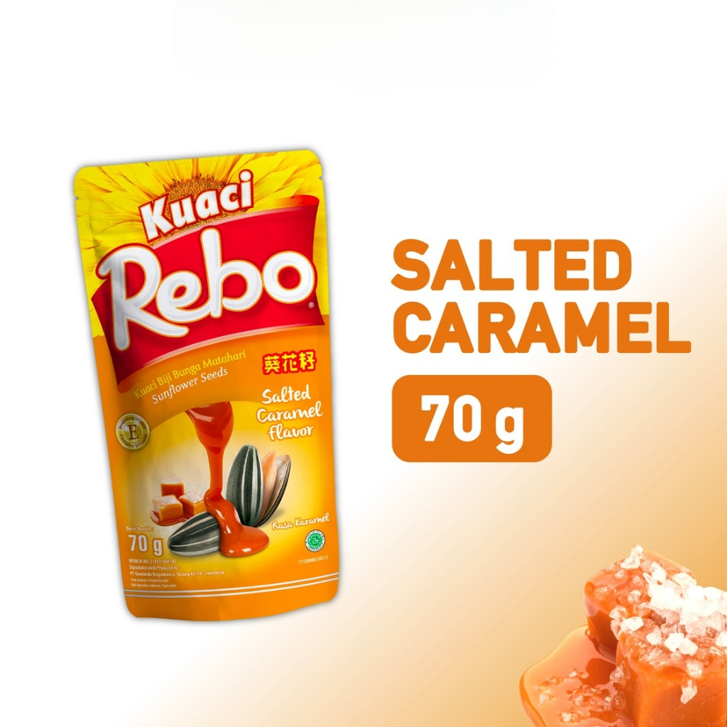 

Rebo Kuaci Rasa Caramel 70 gr - Kuaci Biji Bunga Matahari