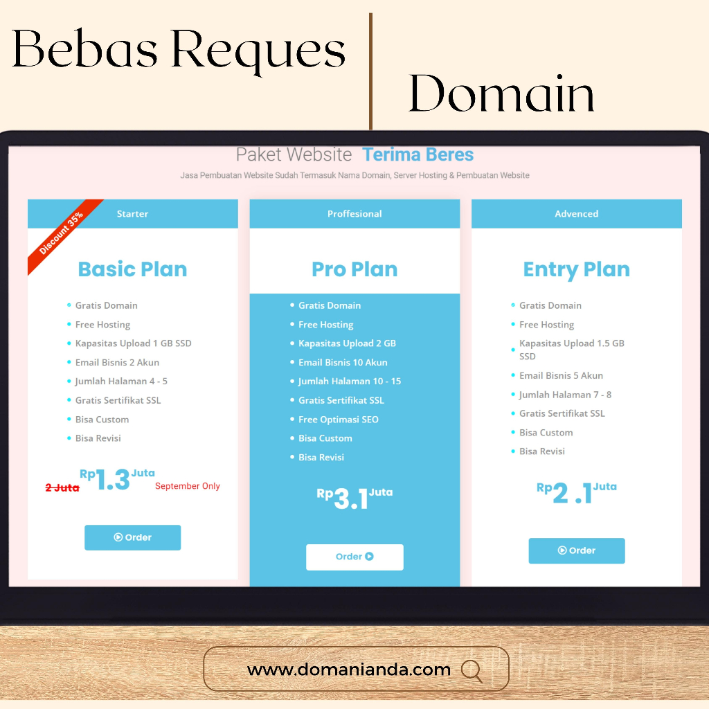 Jasa Pembuatan Website - Bebas Custom
