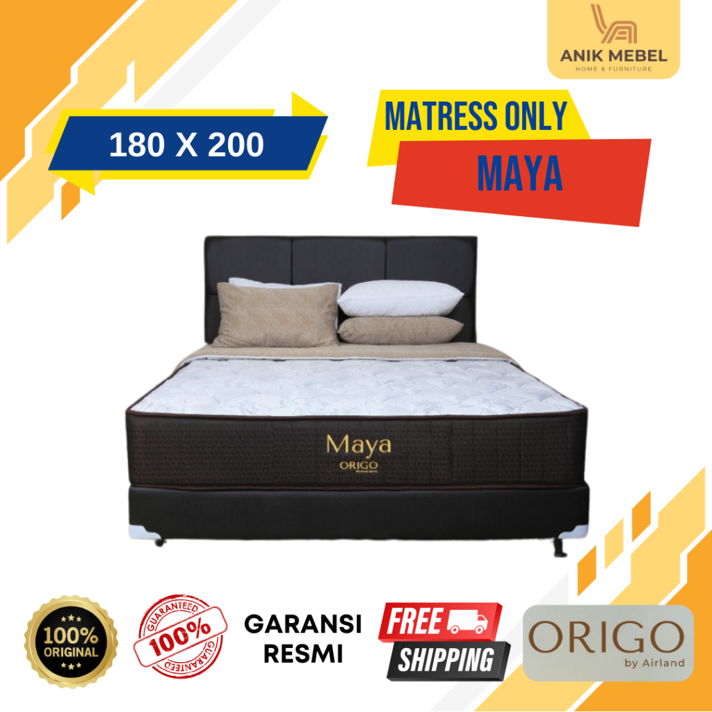 Springbed Origo by Airland Maya 180 X 200 Garansi resmi - Anik Mebel & Elektronik Furniture Purwodad