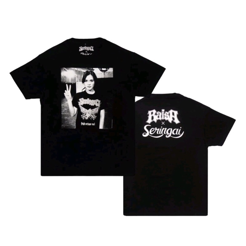 SERINGAI X RAISA / KAOS MUSIK / KAOS SERINGAI / TSHIRT