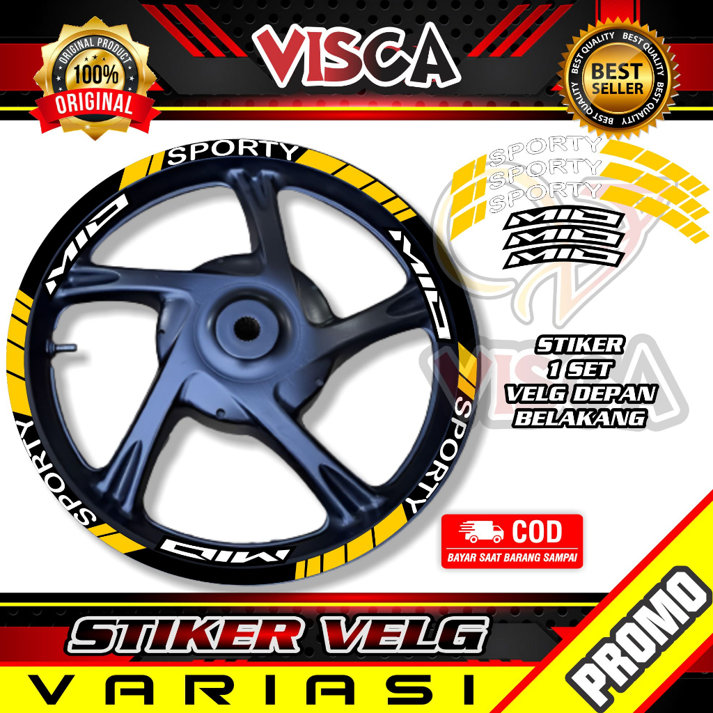 Stiker Velg List Velg Motor Stiker Velg Mio Sporty