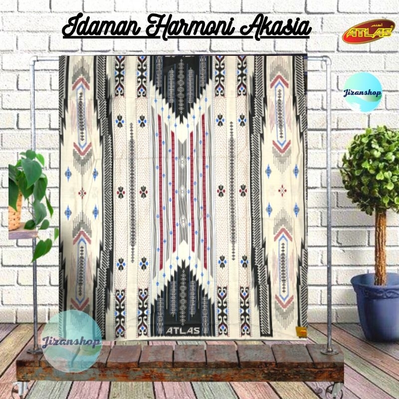 Sarung ATLAS Idaman Harmoni Akasia AKS Tenun motif BHS kembang gunung tumpal Pria Dewasa Grosir Ecer