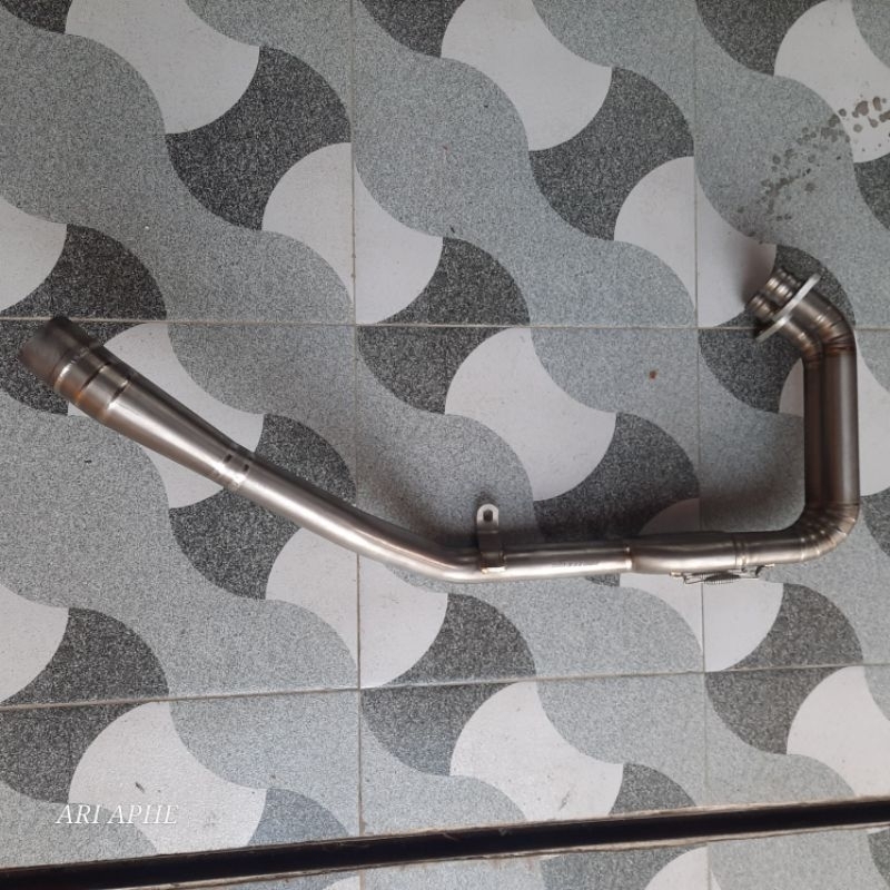 header pipa leher knalpot r9 titanium original CBR250RR cbr 250 rr kondisi new