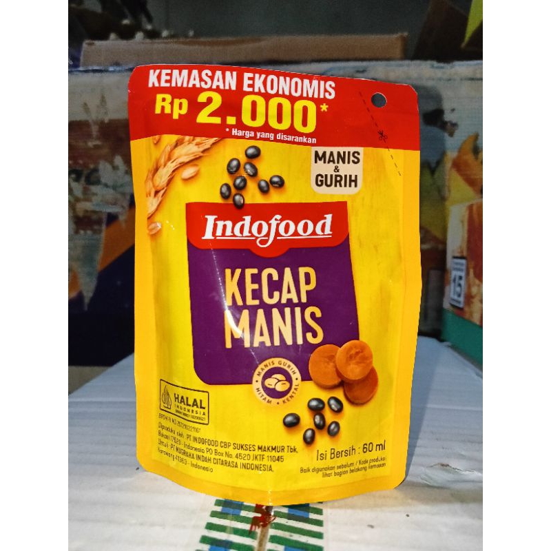 

kecap manis Indofood kemasan 2rb