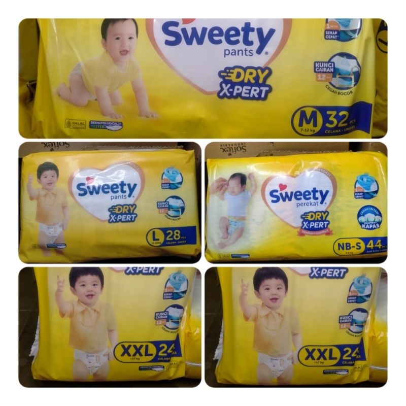 SWEETY PANTS BRONZE Pampers uk Nb/M/L/xxl