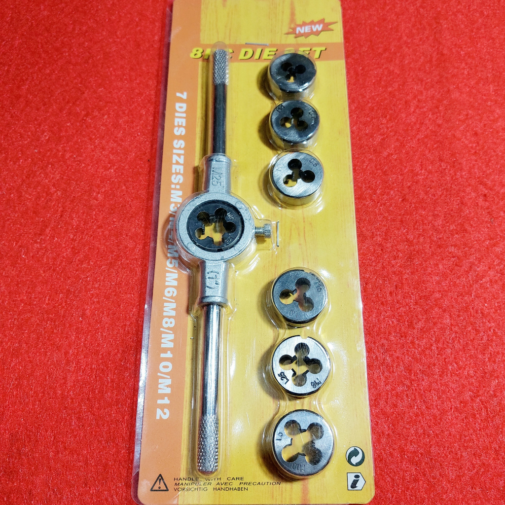 Snai Set 7 Pcs - Die Set - Alat Pembuat Ulir Baut Senai