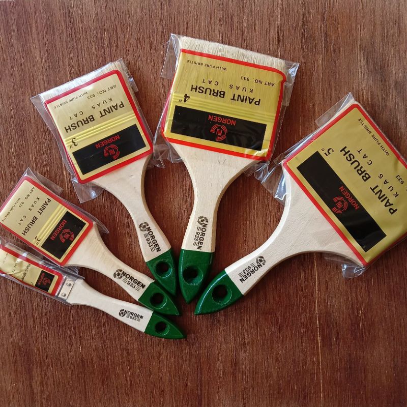 Kuas 5 inch untuk tembok besi kayu