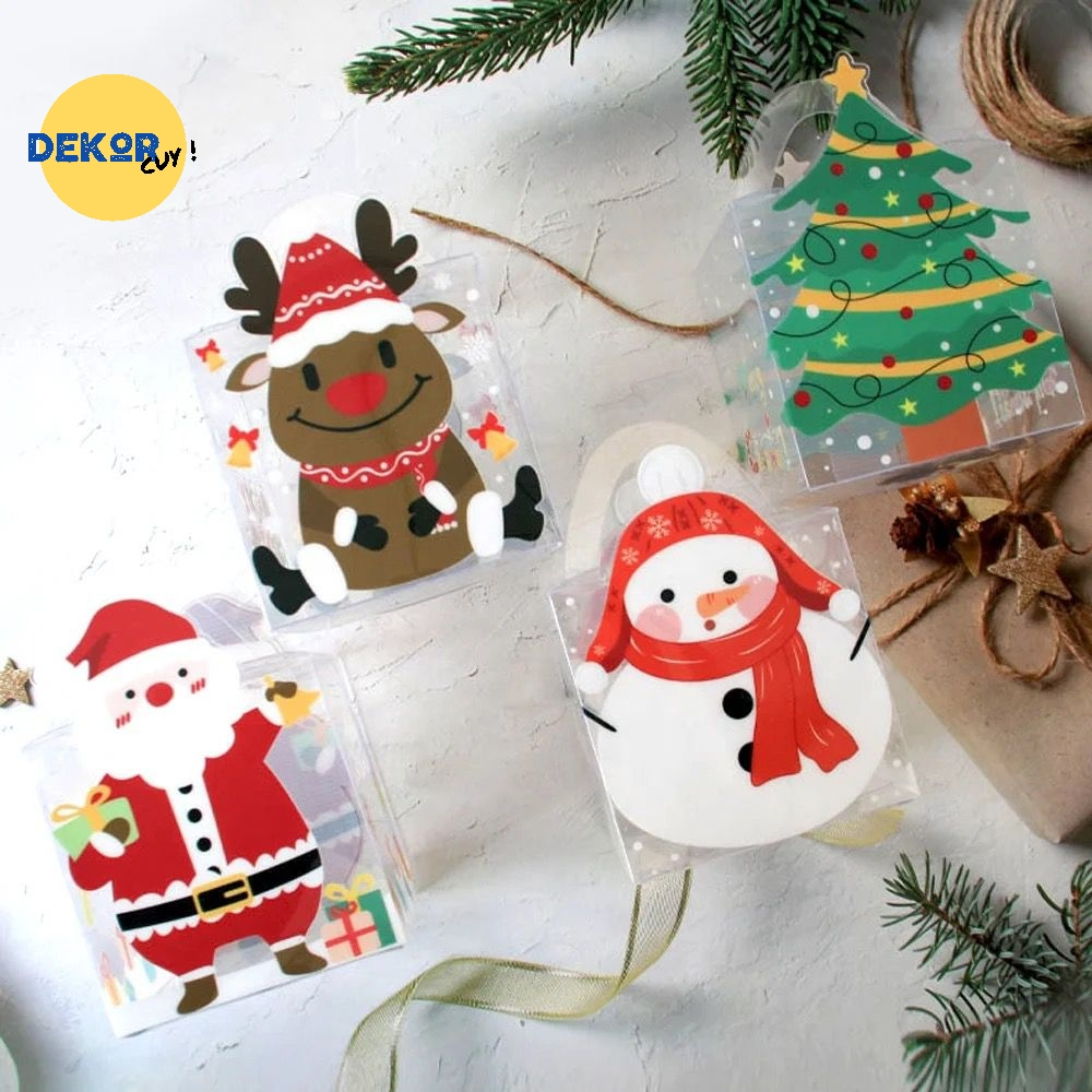 

(G6305) BOX KUE NATAL Christmas cake box cookies natal kotak kue natal tas kado natal box packaging natal