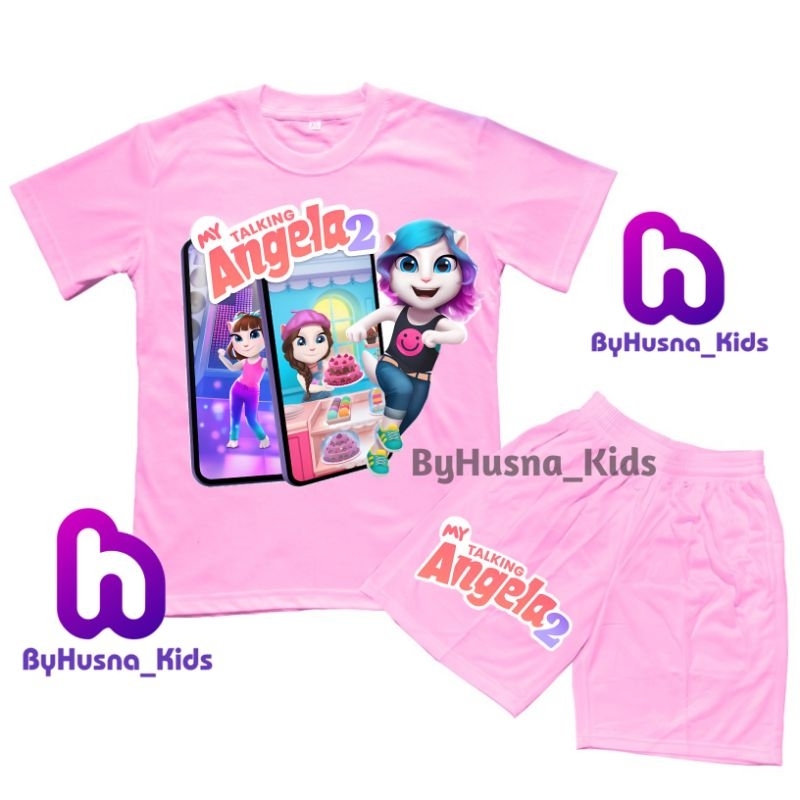 SETELAN MY TALKING ANGELA  BAJU ANAK KAOS ANAK TALKING TOM HEROES TALKING TOM AND FRIENDS ATASAN ANA