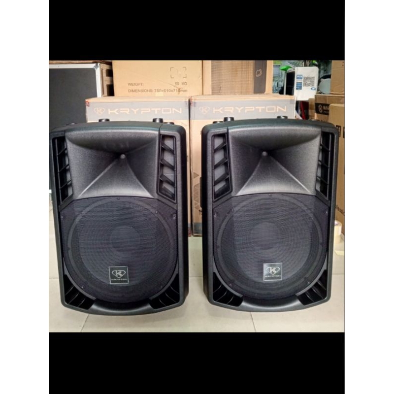 Speaker Aktif Crimson 15"inch Krypton KR-15 Titan 800w Ori -- 2buah Speaker Aktif
