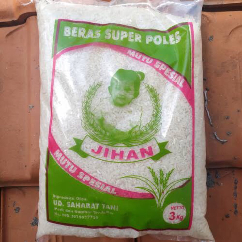 

Beras 1kg merk Jihan