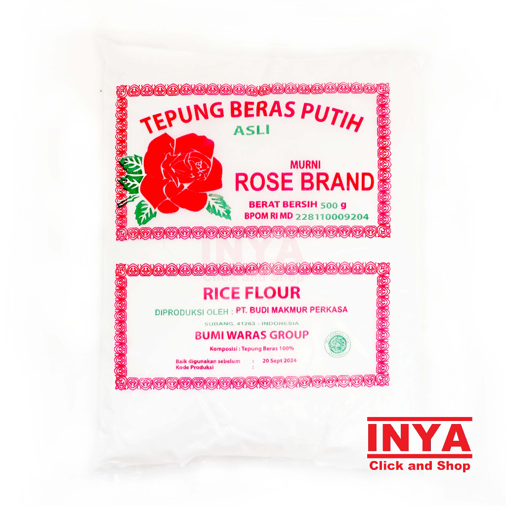 

Tepung Beras Putih Murni Rose Brand 500gr - Rice Flour