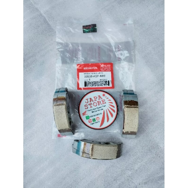 22535K2FN00 Kampas Kopling Ganda Scoopy K2F non Keyless Weight Set Clutch Scoopy eSP K2F non Keyless