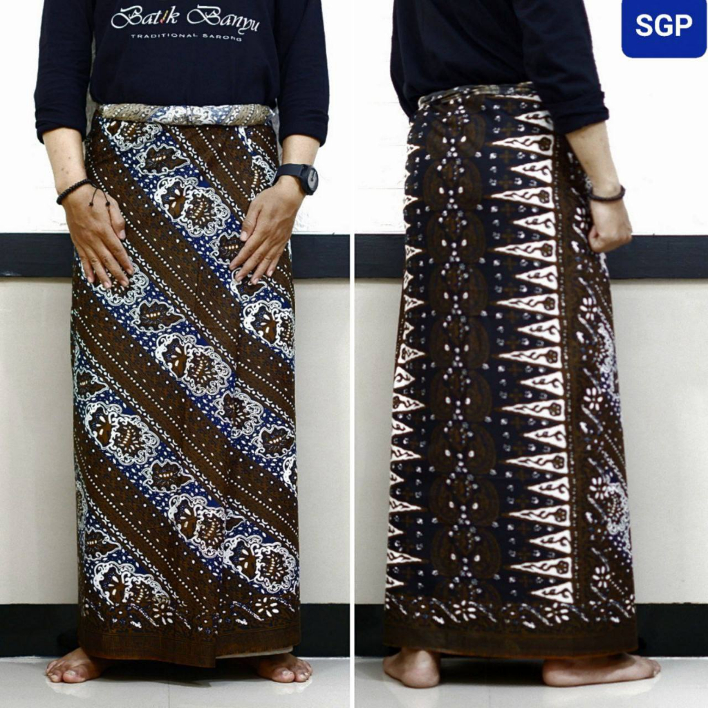 COD SARUNG BATIK GURDO TULIS COKLAT SERIES TERBARU