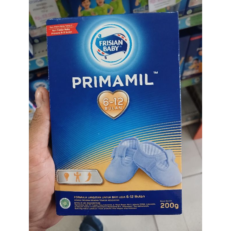 

frisian baby primamil 6-12 bulan, susu formula lanjutan 200 gram