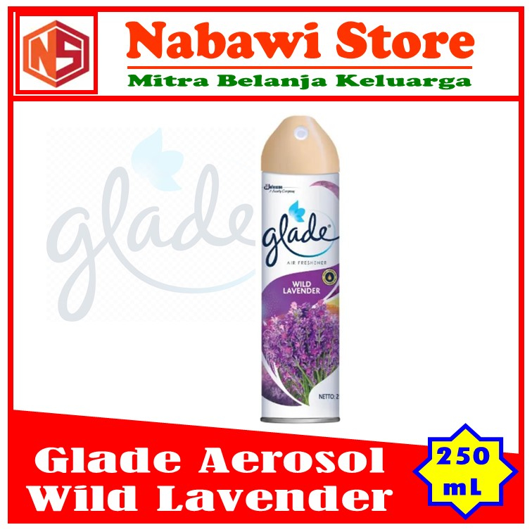 Pengharum Ruangan Glade Aerosol Spray Wild Lavender 250