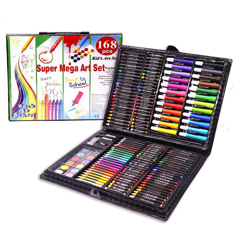 

Spidol crayon cat warna Mewarnai Anak Colorful Childrens 168PCS-ZF168