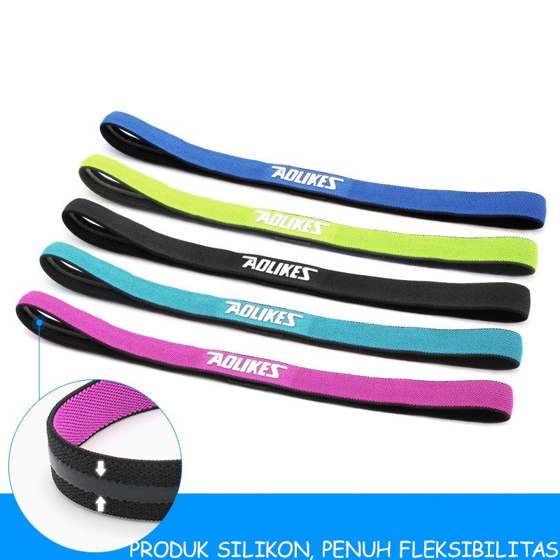 Anti Slip Penghalang Keringat Bando Olahraga Sports Running Fitness SweatBands  / Ikat Kepala Olahraga Wanita Headbands