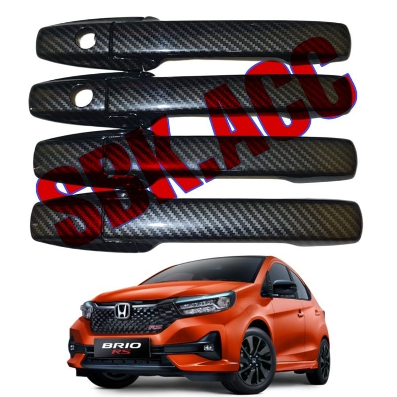 Cover Door Handle New Brio 2023 2024 2025 Carbon/ Pelindung Gagang Pintu Brio 2023 Carbon