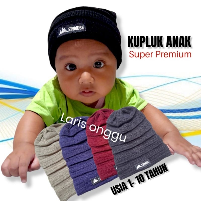 Kupluk Rajut Anak Laki Laki Topi Kupluk Anak Umur 1-12 Tahun