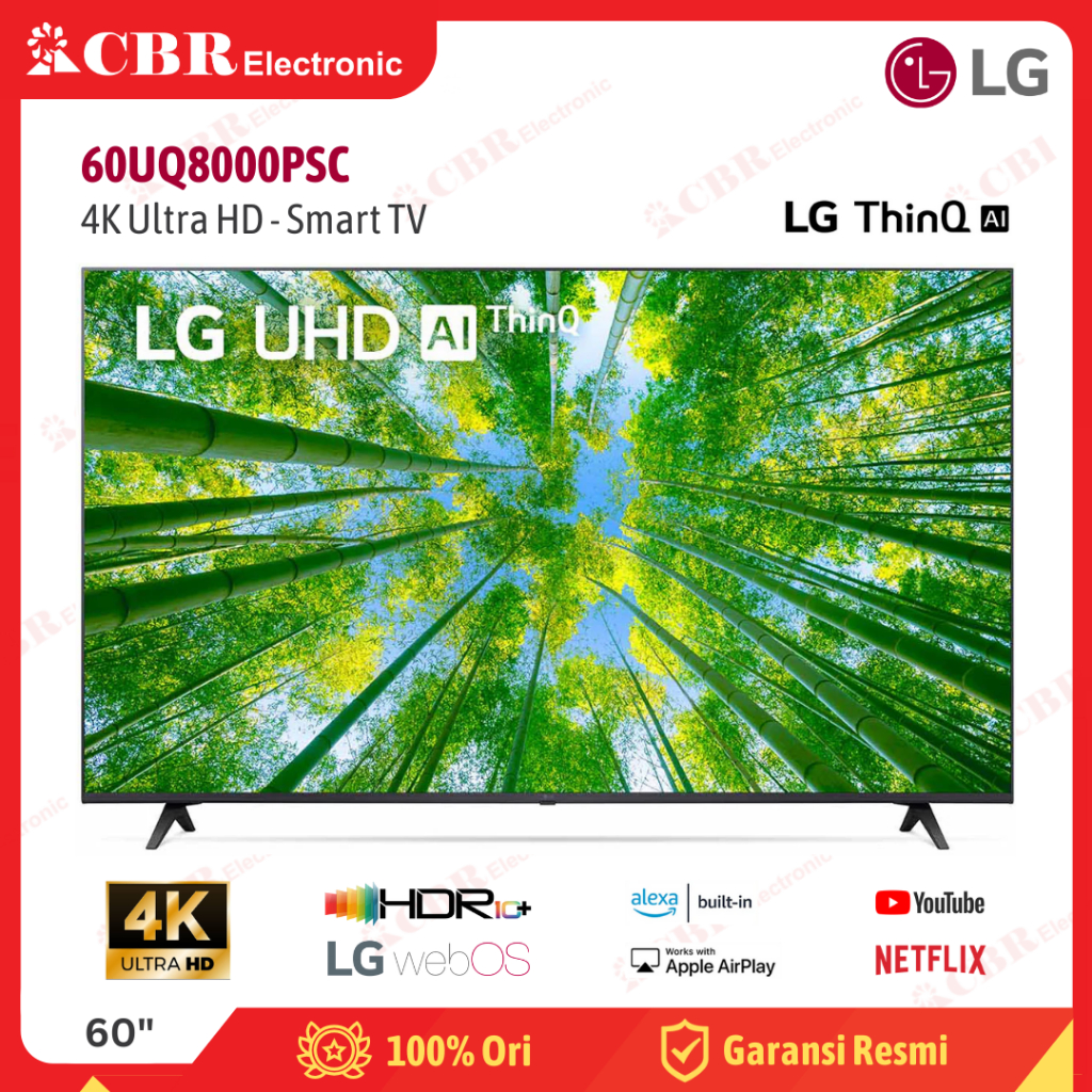 TV LG 60 Inch LED 60UQ8000PSC (4K UHD-Smart TV)