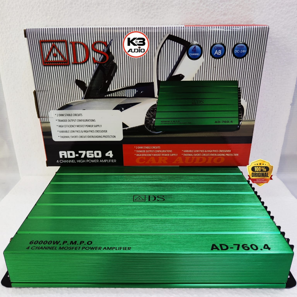 Power Amplifier 4 Channel ADS AD760.4 POWER AUDIO MOBIL