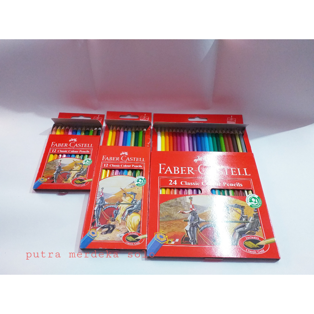 

Pulas / Pensil Warna Faber-Castell Classic 12 Warna 24 Warna