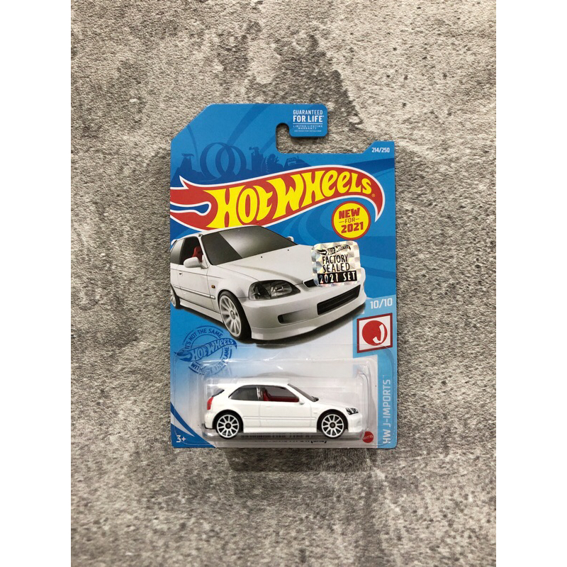 Hot Wheels ‘99 Honda Civic Type R EK9 Putih Factory Sealed FS (HW J Imports 2021)