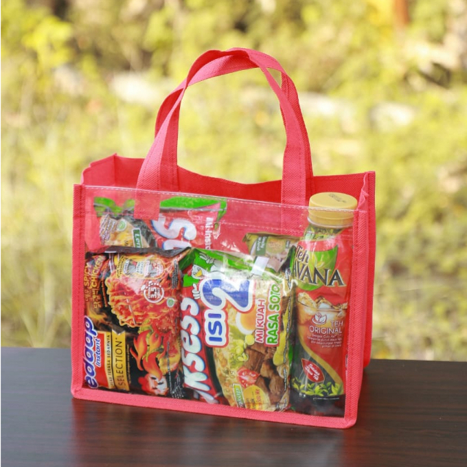 

Goodie Bag P25xL13xT20 Tas Ulang Tahun Anak Mika Spunbond Transparan